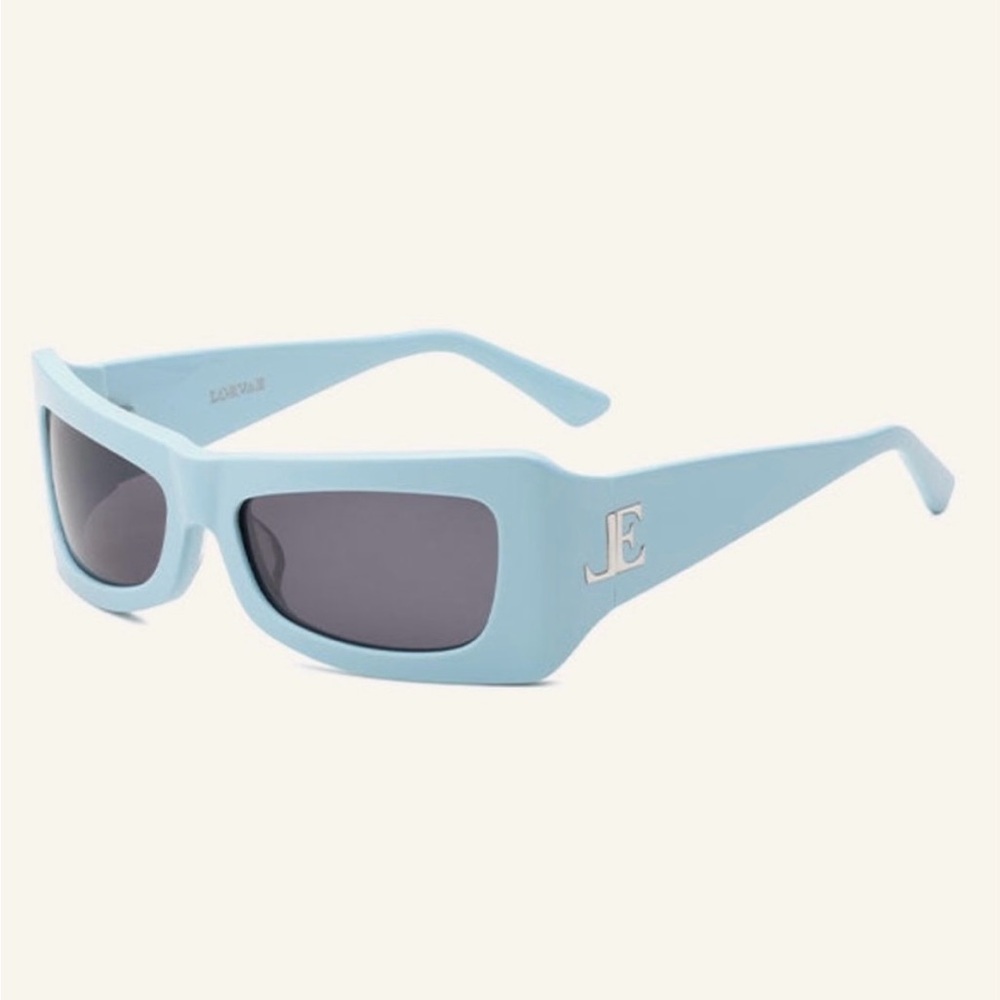 NEW IN BOX!! Lorvae “Lowkey” Light Blue Sunglasses